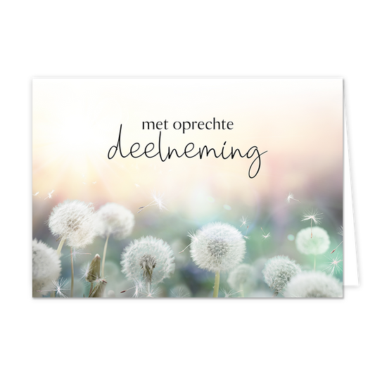 Met oprechte deelneming