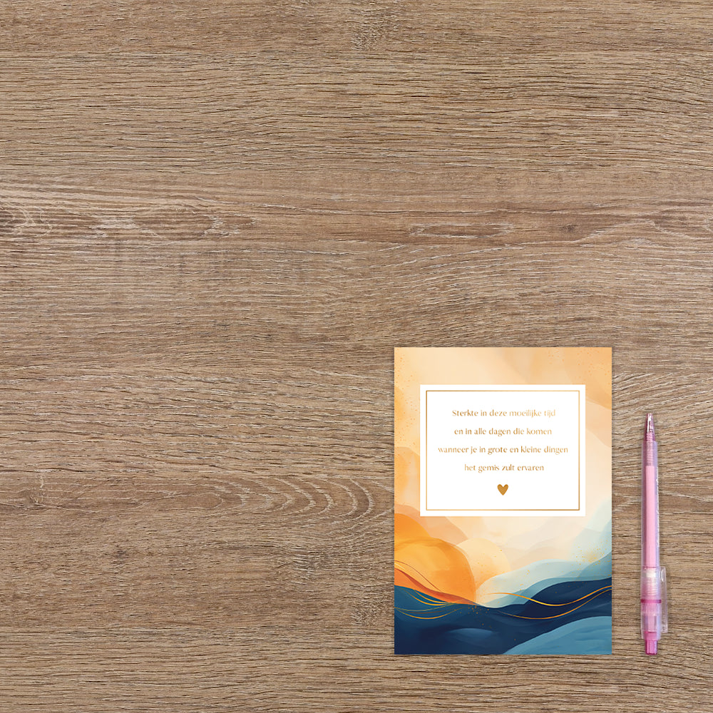 Sterkte in deze moeilijke tijd