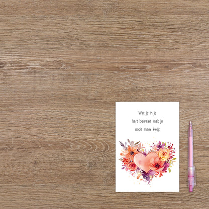 Wat je in je hart bewaart