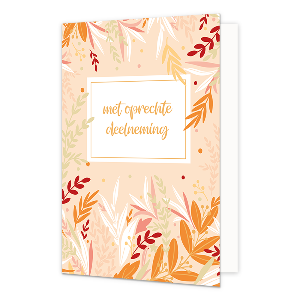 Met oprechte deelneming