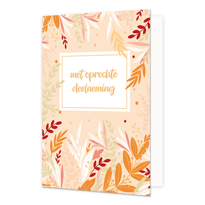 Met oprechte deelneming