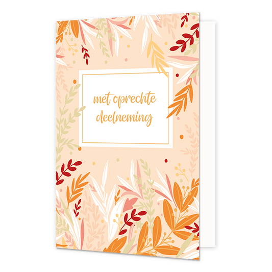 Met oprechte deelneming