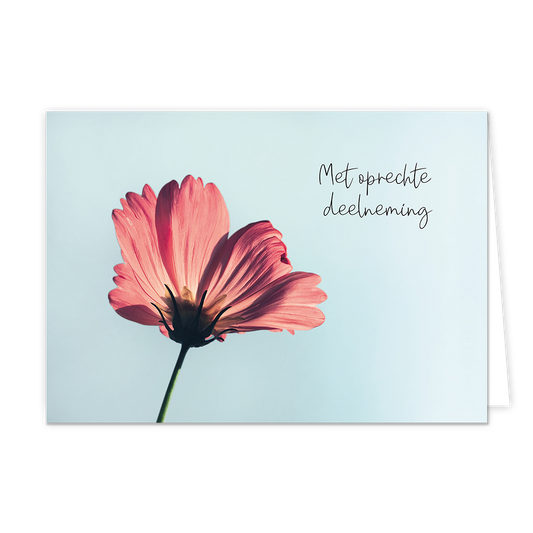 Met oprechte deelneming