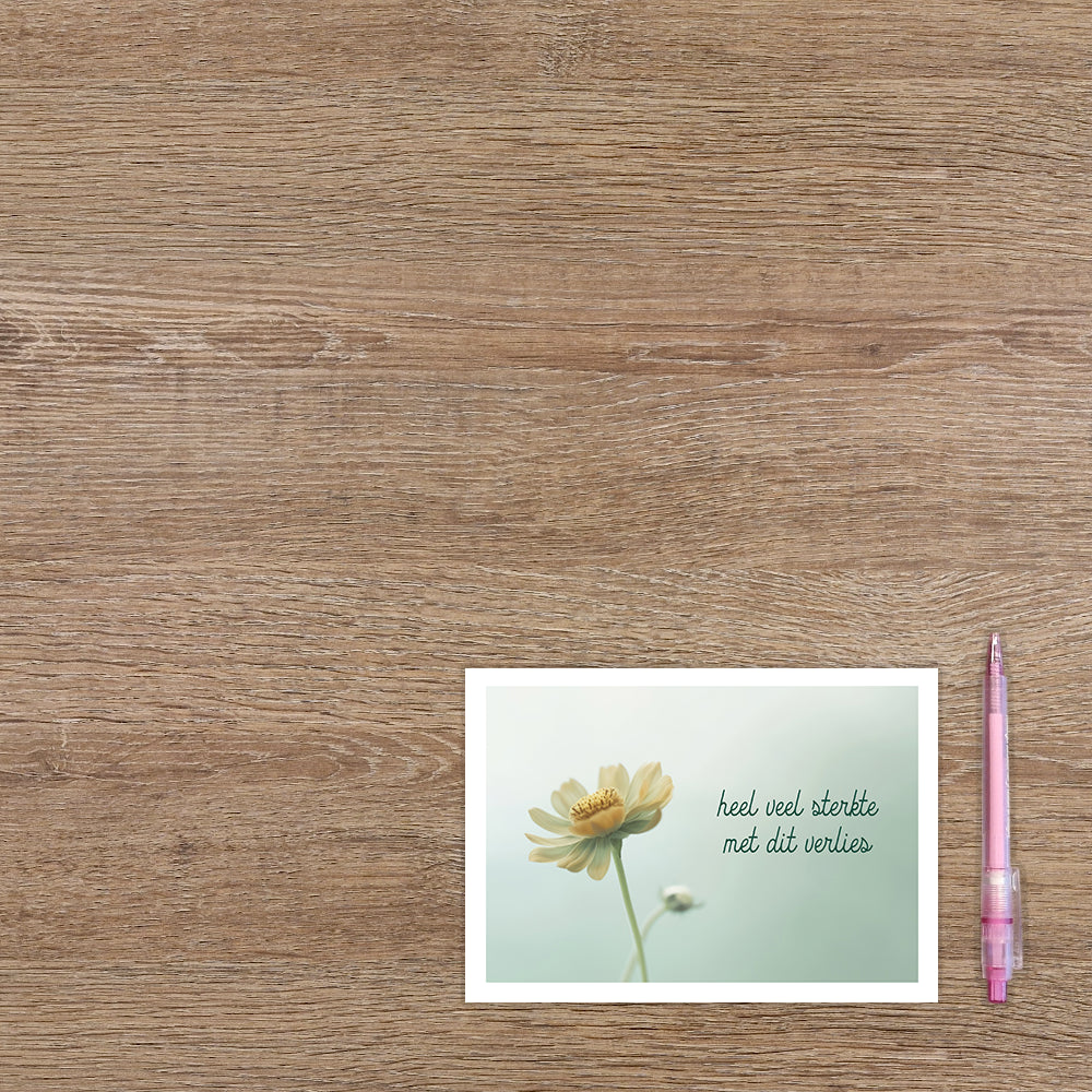 Heel veel sterkte met dit verlies