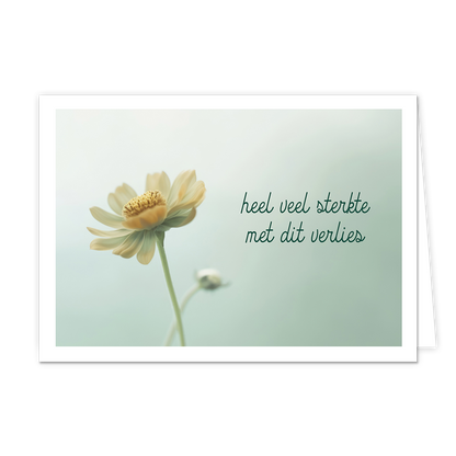 Heel veel sterkte met dit verlies