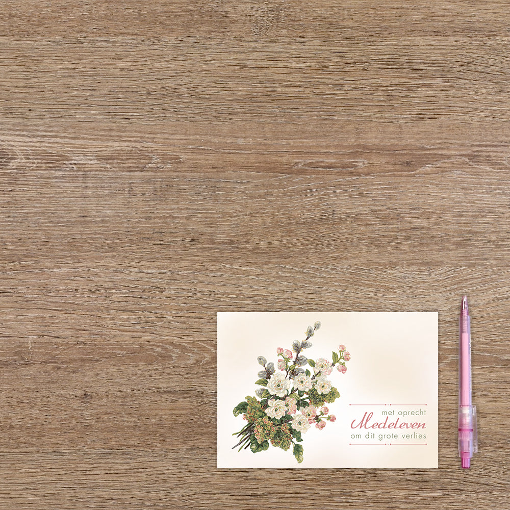 Met oprecht medeleven om dit grote verlies