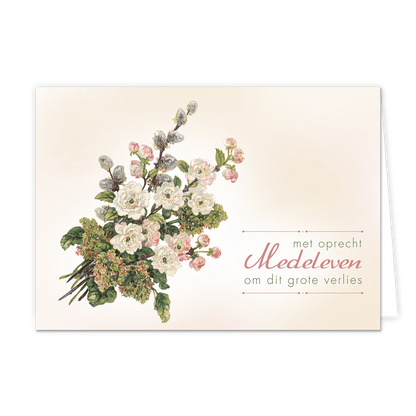 Met oprecht medeleven om dit grote verlies