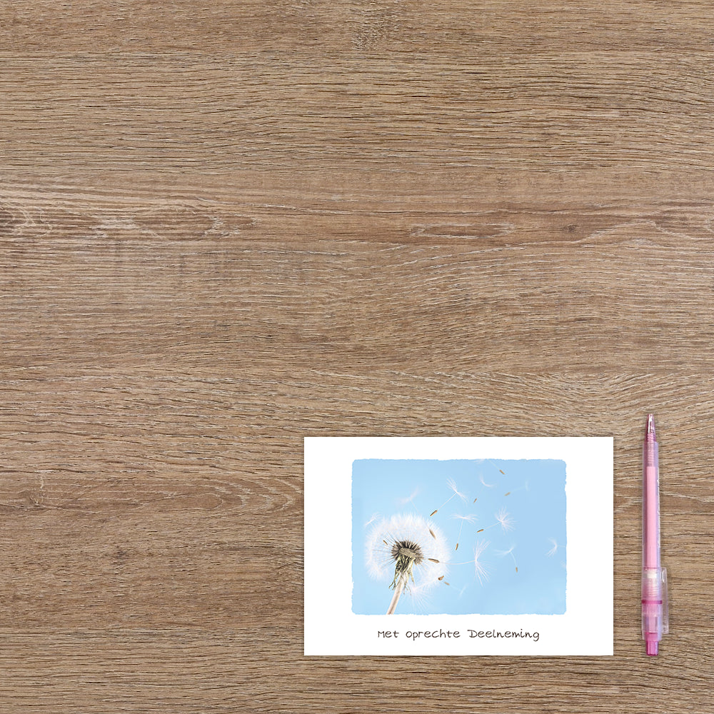 Met oprechte deelneming