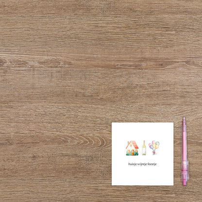 Huisje wijntje feestje