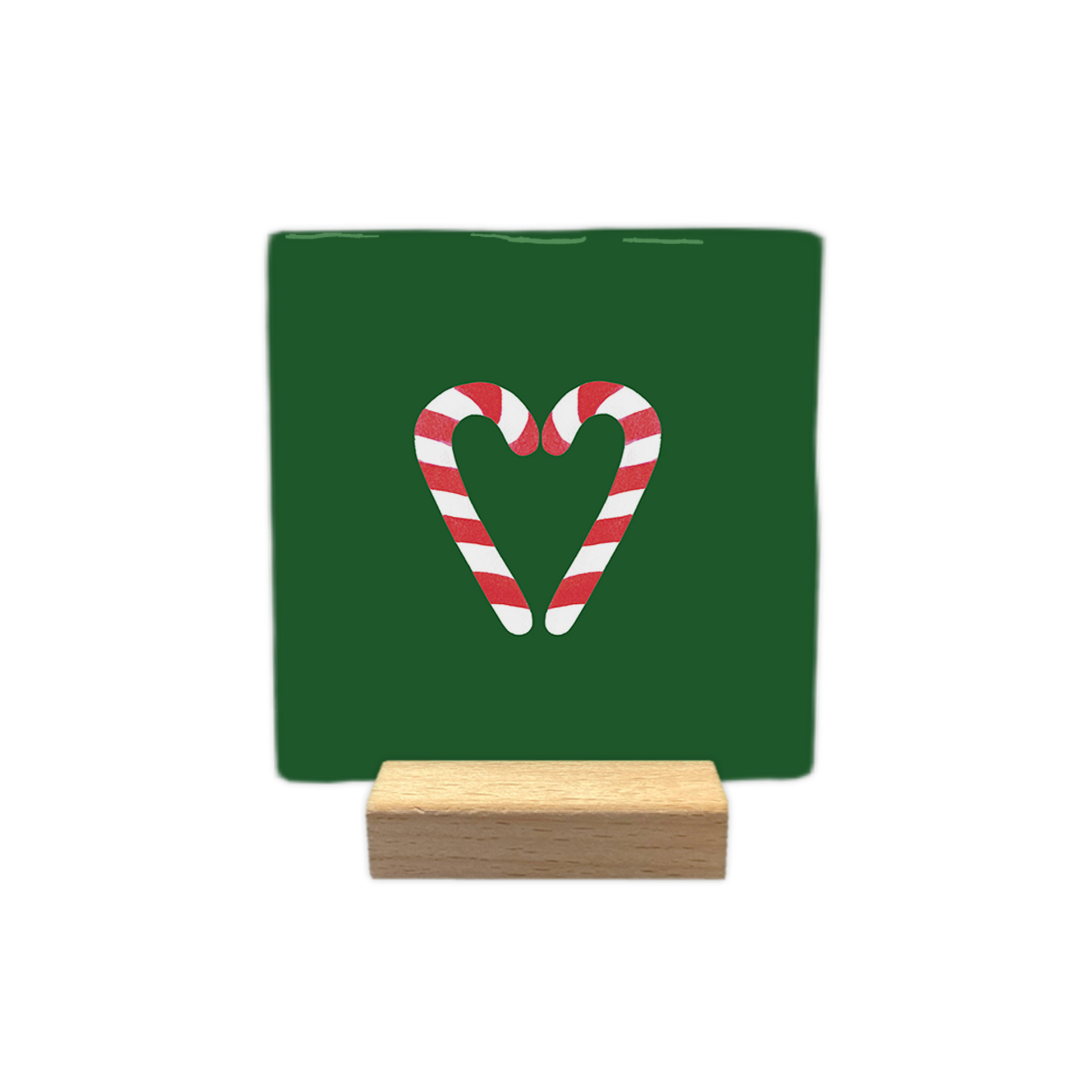 Candy canes hart - Decoratie tegel - Formaat: - - Snelwenskaart