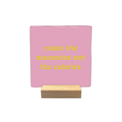 Count the memories - Decoratie tegel - Formaat: - - Snelwenskaart