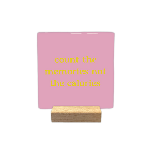 Count the memories - Decoratie tegel - Formaat: - - Snelwenskaart