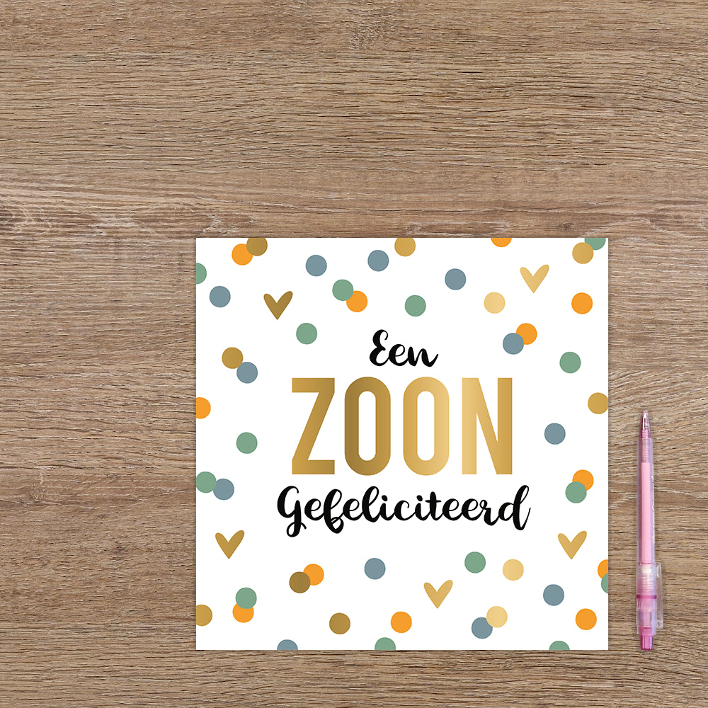 XL - Een zoon gefeliciteerd