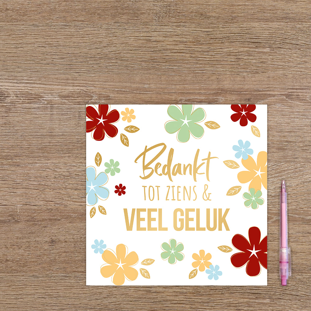 XL - Bedankt tot ziens en veel geluk