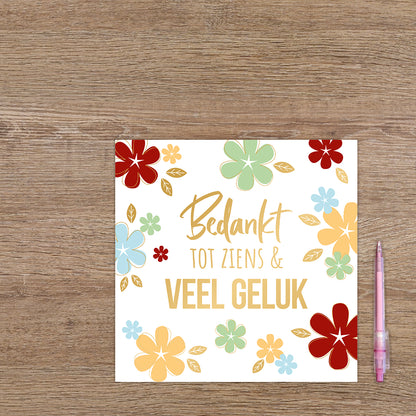 XL - Bedankt tot ziens en veel geluk