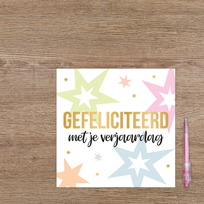 XL kaart - Gefeliciteerd met je verjaardag