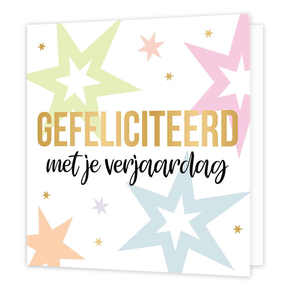 XL kaart - Gefeliciteerd met je verjaardag