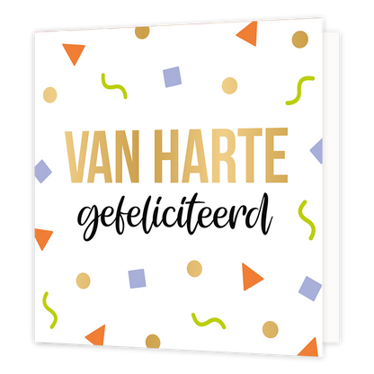 XL kaart - Van harte gefeliciteerd