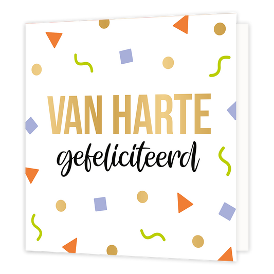 XL kaart - Van harte gefeliciteerd