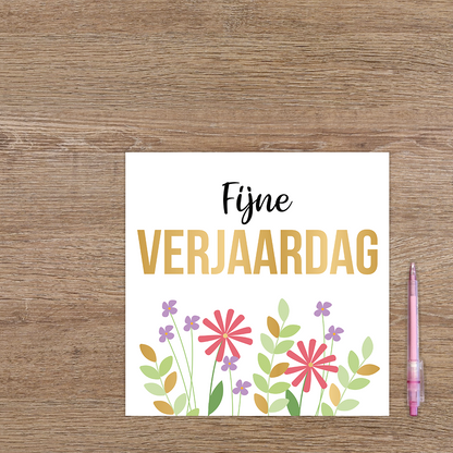 XL kaart - Fijne verjaardag