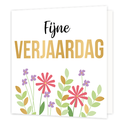 XL kaart - Fijne verjaardag