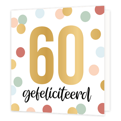 XL kaart - 60 gefeliciteerd