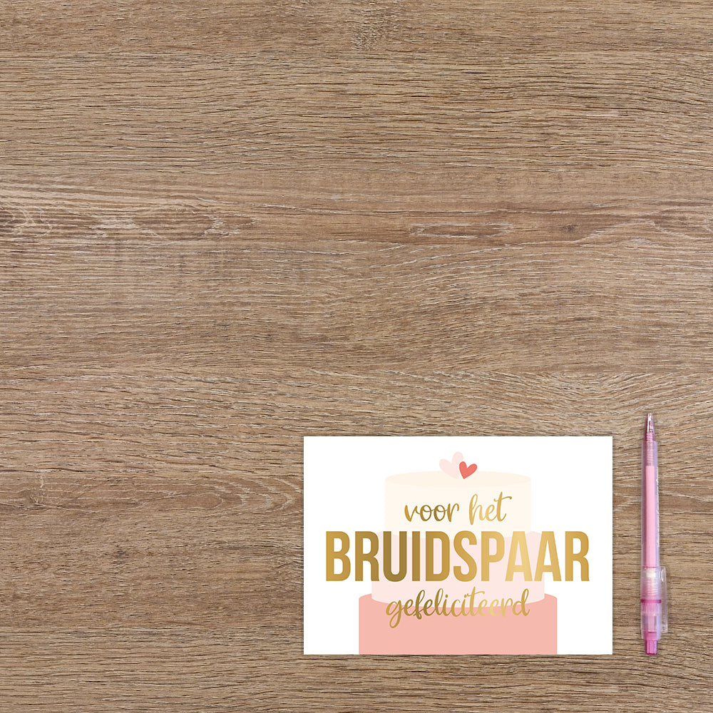 Voor het bruidspaar gefeliciteerd