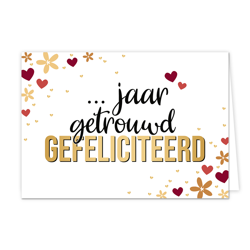 x jaar getrouwd gefeliciteerd