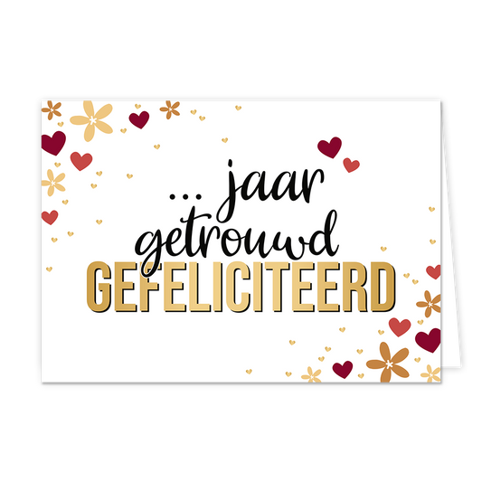 x jaar getrouwd gefeliciteerd