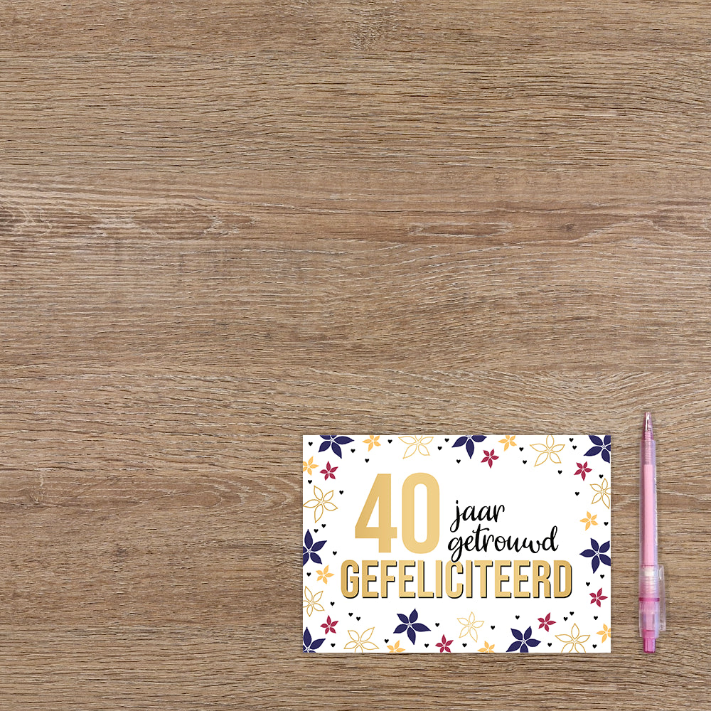 40 jaar getrouwd