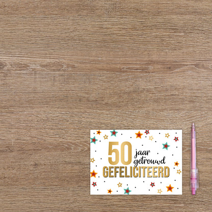 50 jaar getrouwd gefeliciteerd