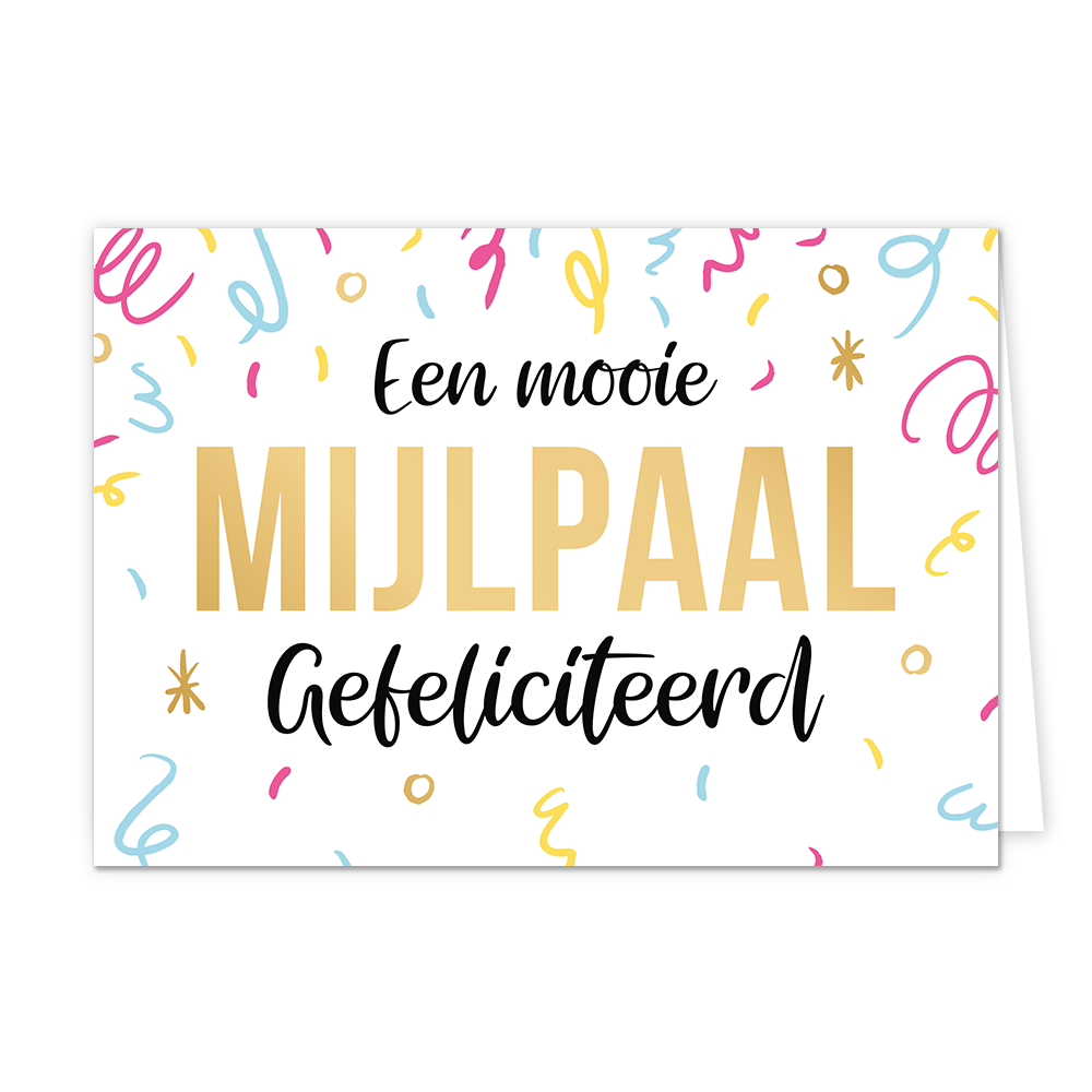 Een mooie mijlpaal gefeliciteerd