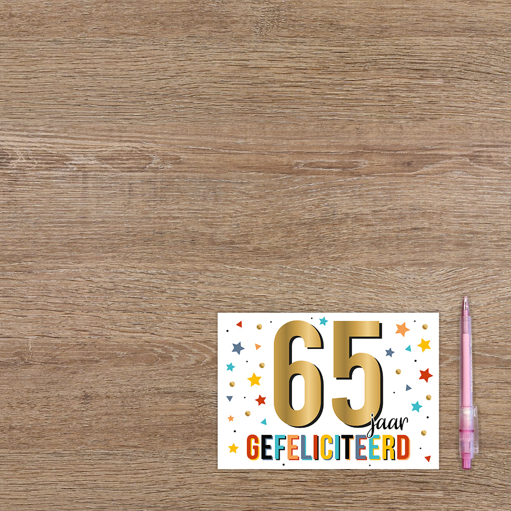 65 jaar gefeliciteerd