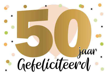50 jaar gefeliciteerd