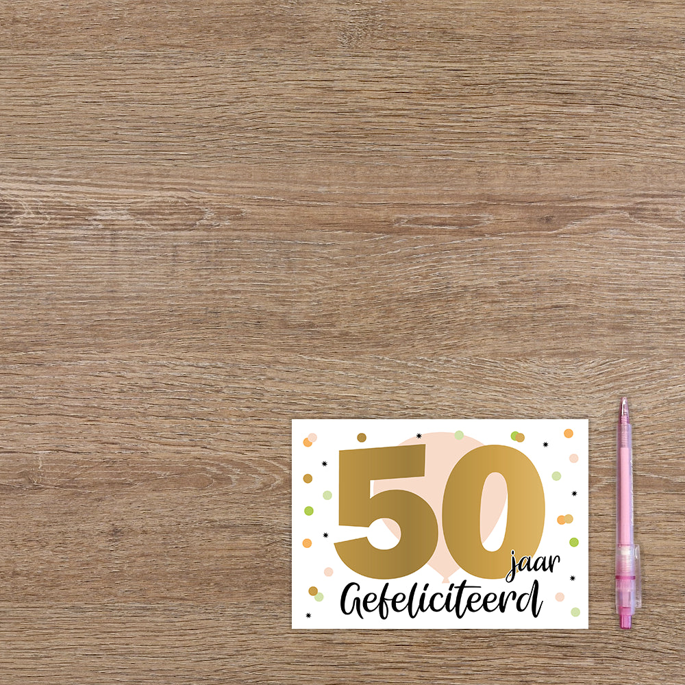 50 jaar gefeliciteerd
