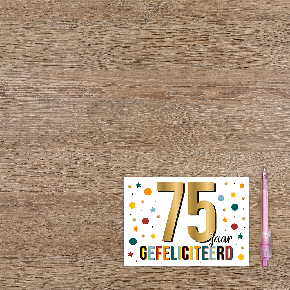 75 jaar gefeliciteerd