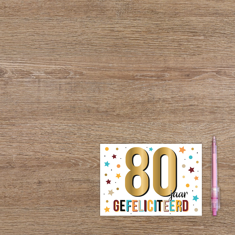 80 jaar gefeliciteerd