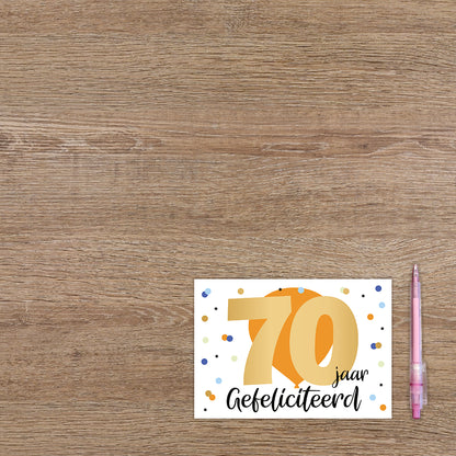 70 jaar gefeliciteerd