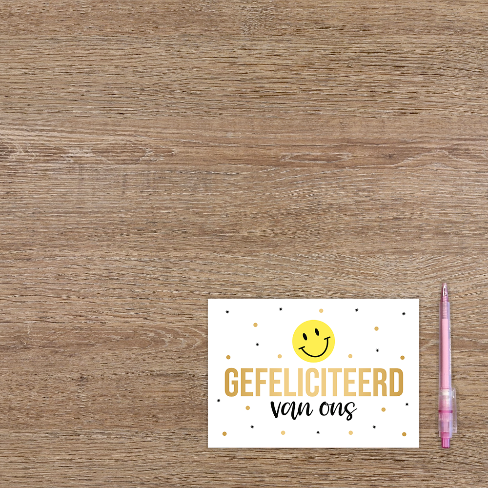 Gefeliciteerd van ons