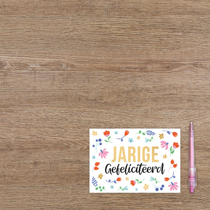 Jarige gefeliciteerd