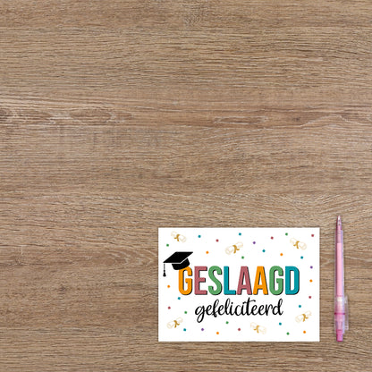 Geslaagd gefeliciteerd