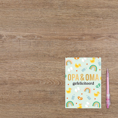 Opa en oma gefeliciteerd