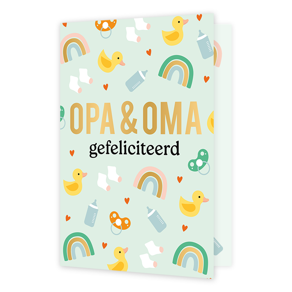 Opa en oma gefeliciteerd
