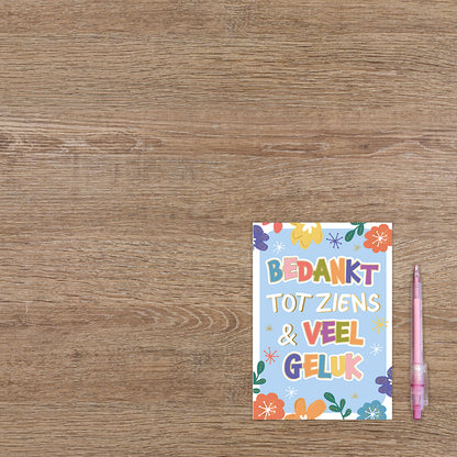 Bedankt en tot ziens