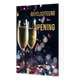 Gefeliciteerd met de opening - Formaat: Standaard - Vorm: Staand - Felicitatiekaart - Op deze wenskaart staat een feestelijke, donkere achtergrond met twee champagneglazen gevuld met bubbelende champagne op een ondergrond vol gekleurde confetti. Op de achtergrond is een vage, bokeh-achtige lichtinval zichtbaar met gekleurde confetti. Rechtsboven staat in het wit en goud de tekst "GEFELICITEERD met de OPENING". Verder bevat de afbeelding geen andere elementen. - Snelwenskaart