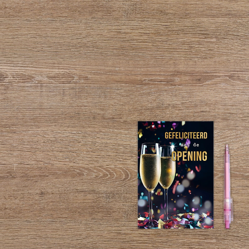 Gefeliciteerd met de opening