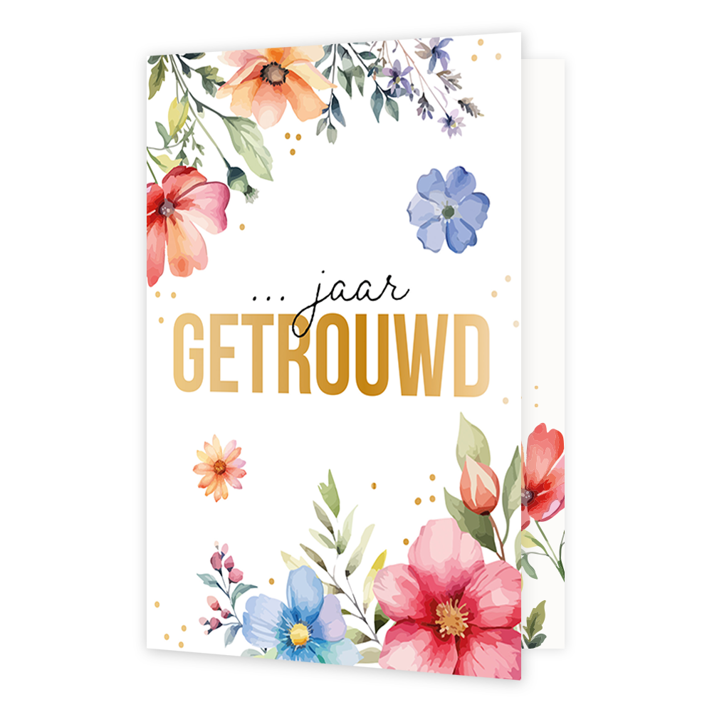 ... jaar getrouwd
