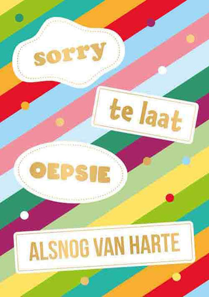 Sorry te laat alsnog van harte