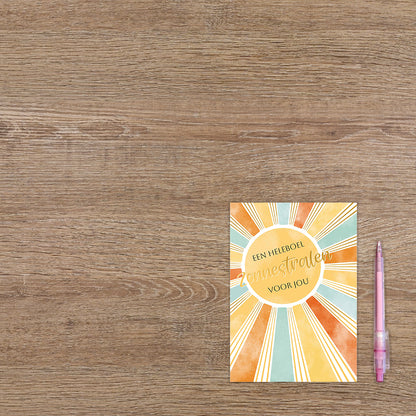 Een heleboel zonnestralen voor jou