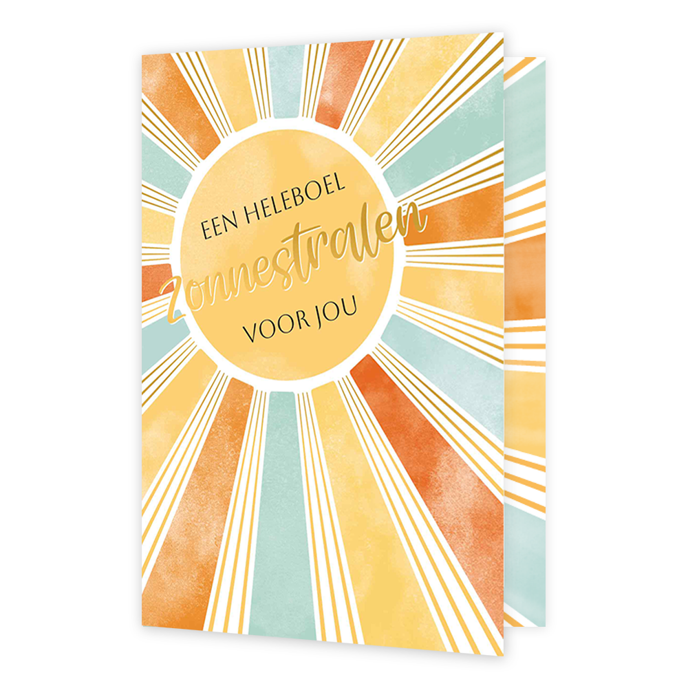 Een heleboel zonnestralen voor jou
